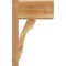 Ekena Millwork Olympic Block Rough Sawn Outlooker, Western Red Cedar, 8"W x 14"D x 22"H OUT08X14X22OLY05RWR - alternate 3